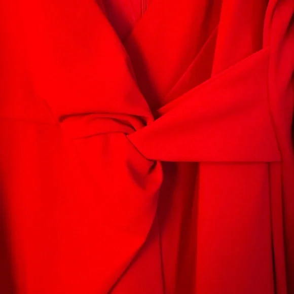 DKNY Red V-Neck Dress NWT - Picture 6 of 9